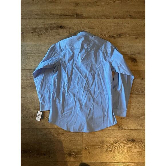 Van Heusen Youth Boys Robusto Blue Long Sleeve Button Up Dress Shirt Size XL - Picture 2 of 3